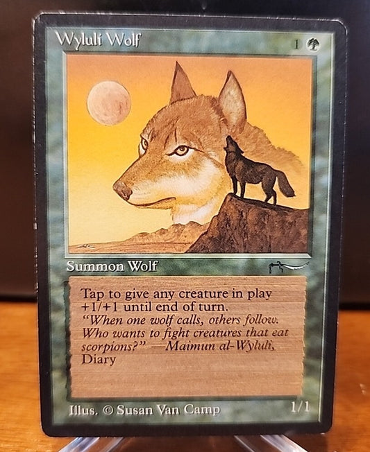 MTG Wyluli Wolf Arabian Nights  LP Magic The Gathering 