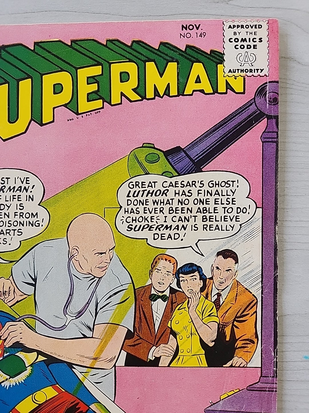 Superman 149 VG Lex Luthor, Supergirl! Jerry Siegel, Curt Swan 1961 DC Comics