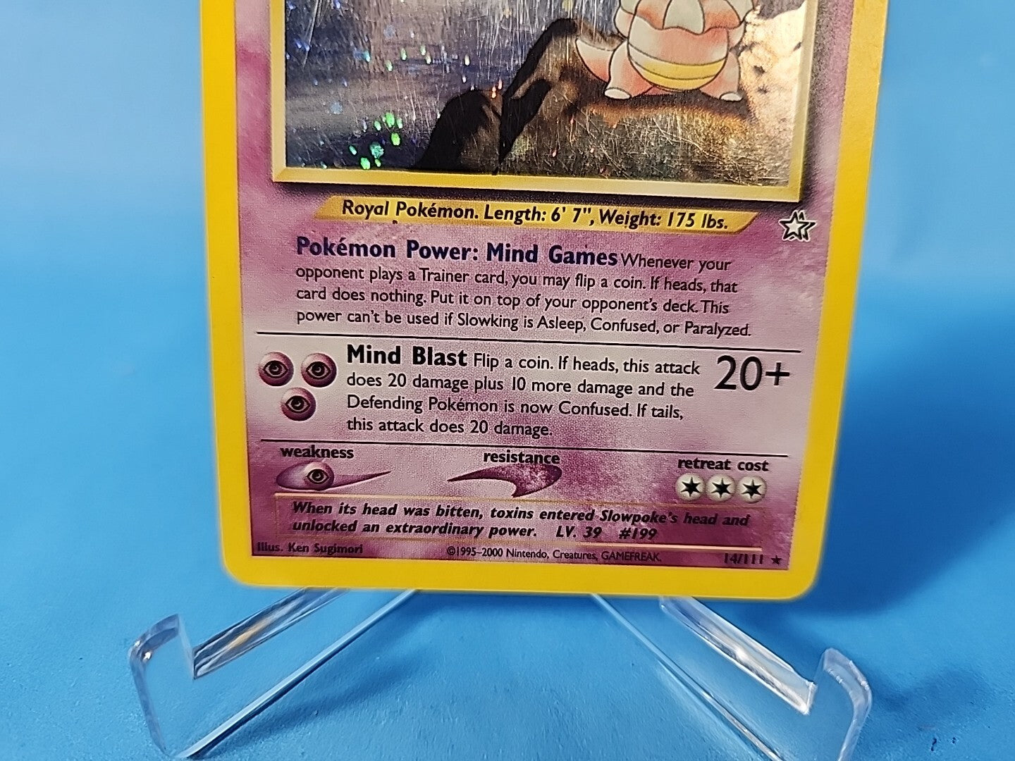 Slowking 14/111 Holo Rare Unlimited LP Pokemon Neo Genesis LP