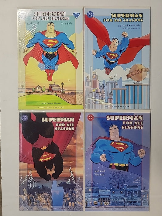 Superman For All Seasons 1-4 COMPLETE SET Tim Sale Jeph Loeb