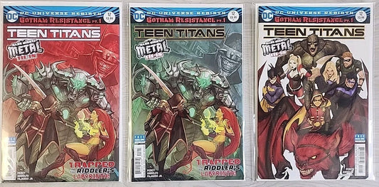Teen Titans #12 Dark Nights METAL 1ST Appearance BATMAN WHO LAUGHS 2017 Lot Of 3