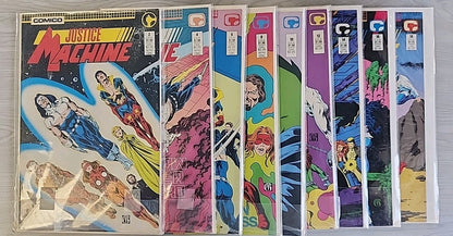 Justice Machine 1-18 Lot Of 18 Comics Comico 1987 VF/NM