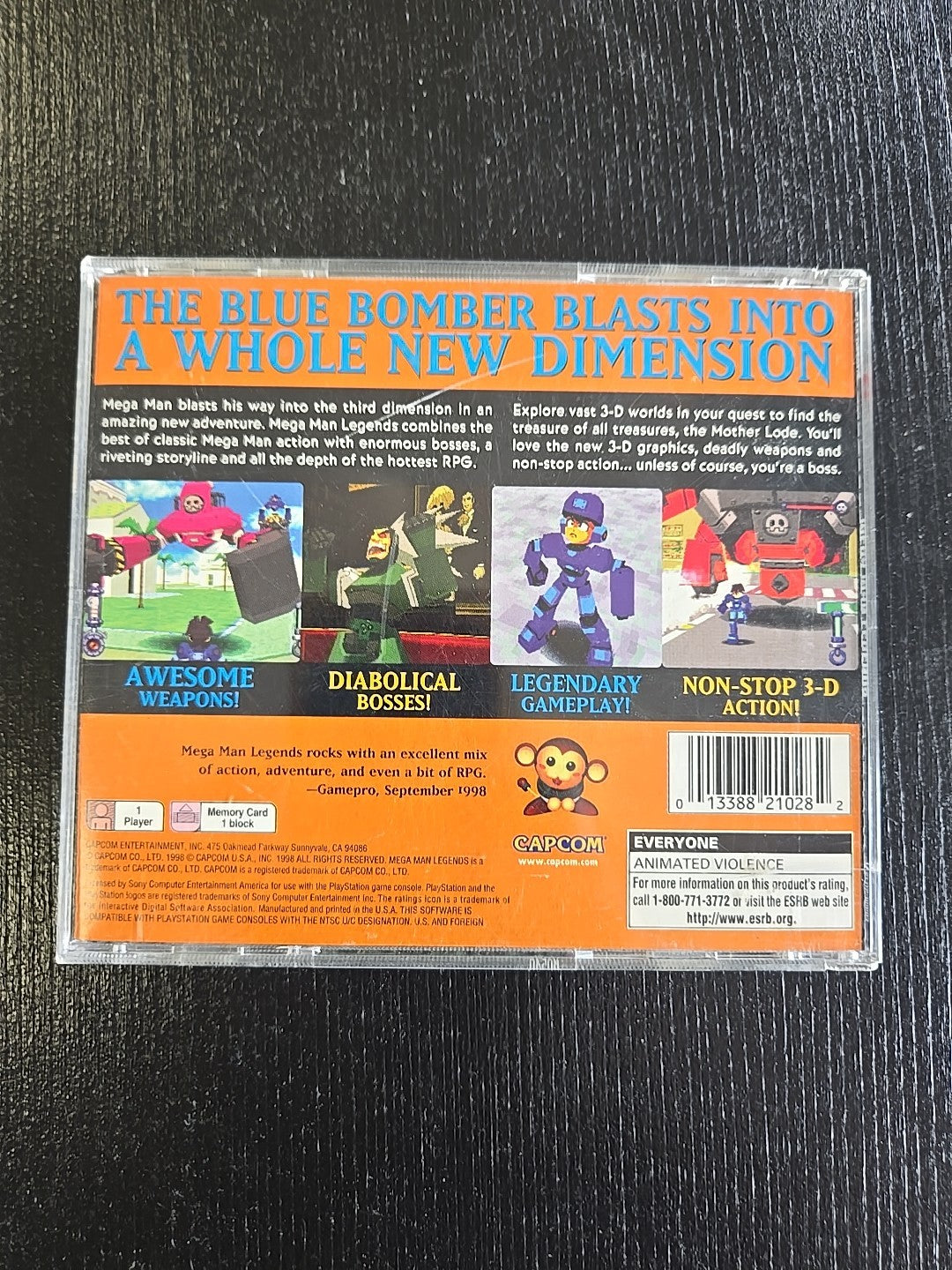 Mega Man Legends (Sony PlayStation 1, 1998) Capcom Black Label CIB Complete