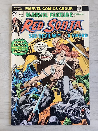 Marvel Feature 1-7 COMPLETE Series Frank Thorne Red Sonja 1 2 3 4 5 6 7 Conan 