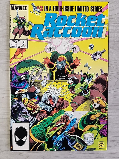 Rocket Raccoon # 1 2 3 4 1985 1st Solo Full Complete Set 1-4 VF/NM