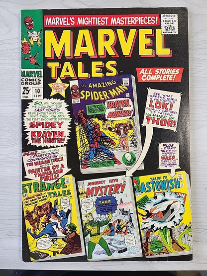 Marvel Tales #10 VF Spider-Man 1st Kraven Marvel Siler Age 1967 ASM #15
