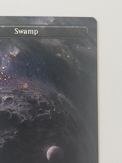 Magic The Gathering  Unfinity Swamp Borderless Galaxy Foil MTG