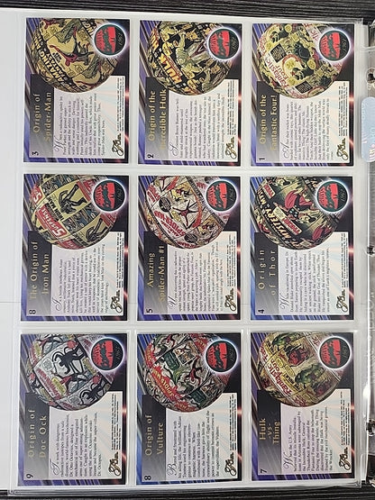 1994 Flair Marvel Complete 150 Card Set  & Complete 18 Power Blast Foil Set NMMT
