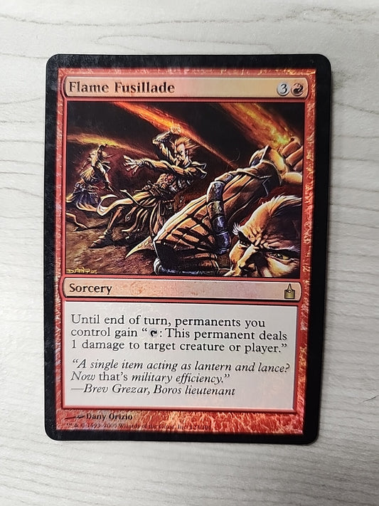 MTG Flame Fusillade FOIL Ravnica: City of Guilds Lightly Played Red Rare