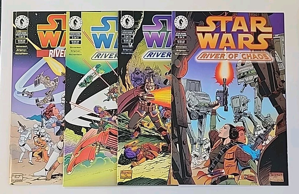 Star Wars: River of Chaos #1-4 Complete Set Series Princess Leia 1995 Dark Horse