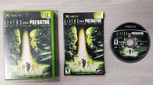 Aliens Versus Predator: Extinction (Microsoft Xbox, 2003) CIB Complete