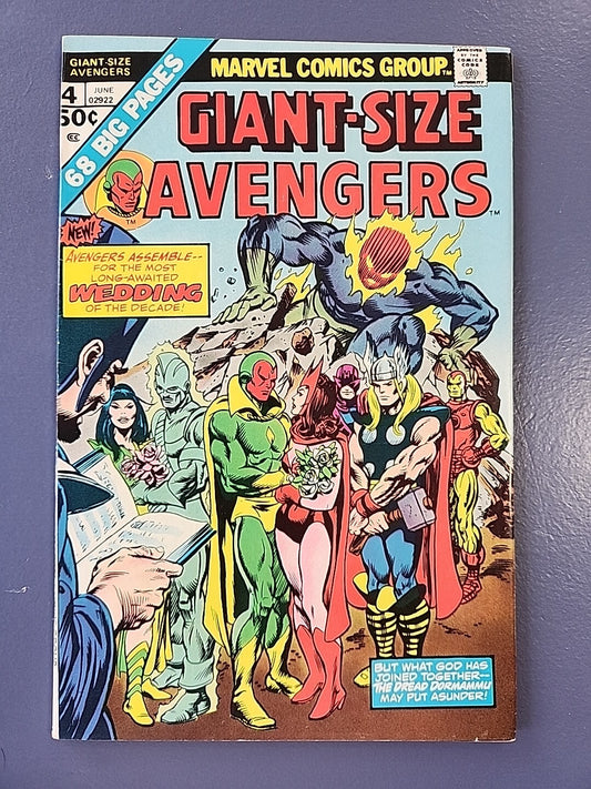 Giant Size Avengers #4, FN/VF 7.0, Vision and Scarlet Witch Wedding