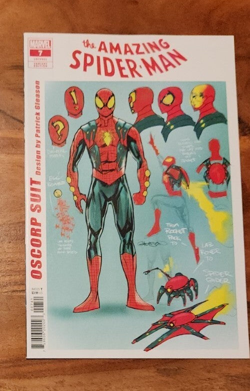THE AMAZING SPIDER-MAN #7 1:10 OSCORP DESIGN VARIANT 1ST PRINT MARVEL 2022 NM