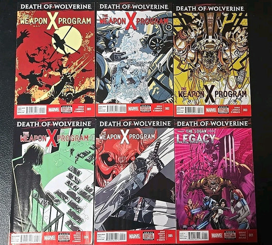 Death of Wolverine: The Weapon X Program #1-5 Complete Set + Logan Legacy #1 🔥 