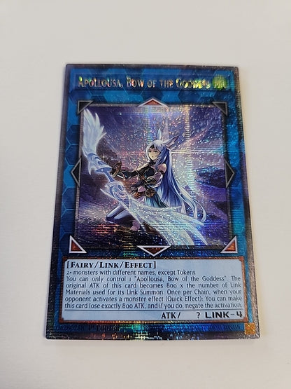 Apollousa, Bow of the Goddess 1st Edition Quarter Century Secret Rare RA02-EN040