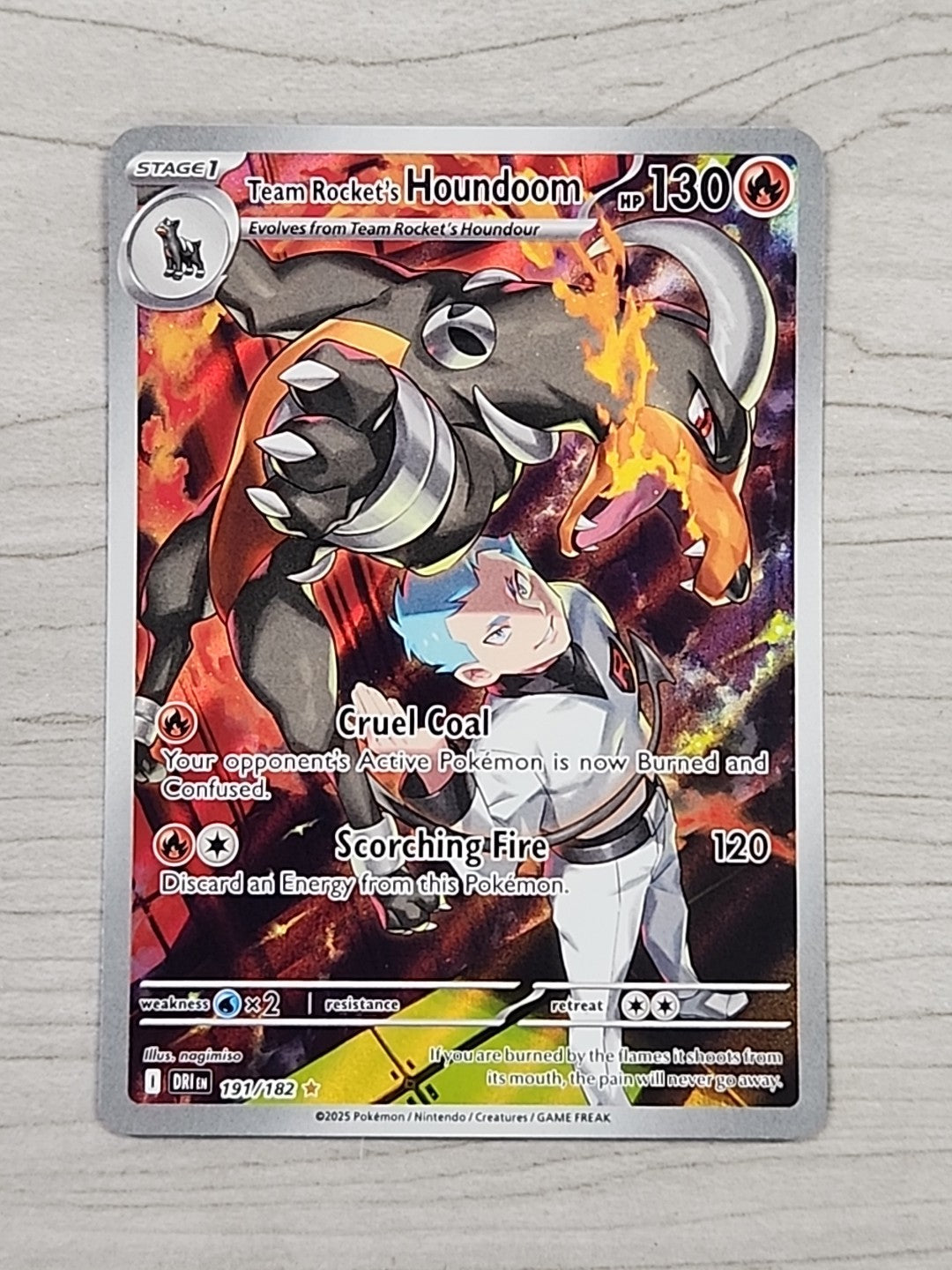 Team Rocket’s Houndoom Destined Rivals Illustration Rare 191/182