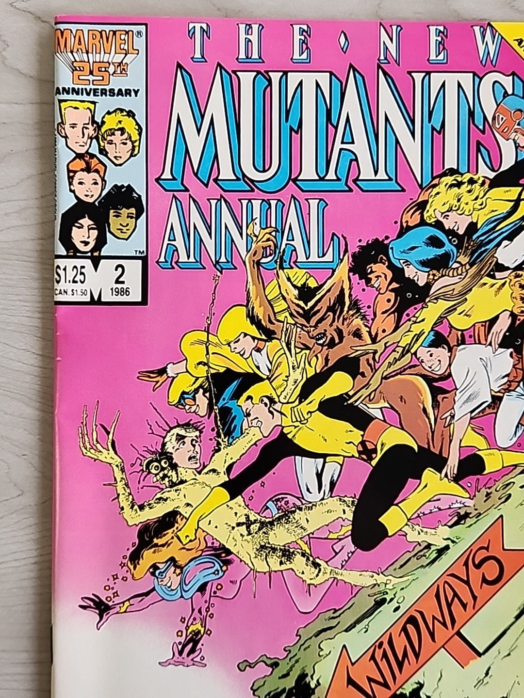 The New Mutants Annual #2 Marvel Comics 1986 1st App of Psylocke Key Issue VF/NM