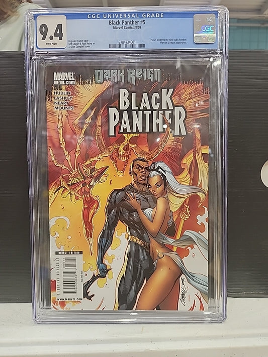 Black Panther # 5 NM 1st Print Marvel Comics J. Scott Campbell Shuri CGC 9.4 