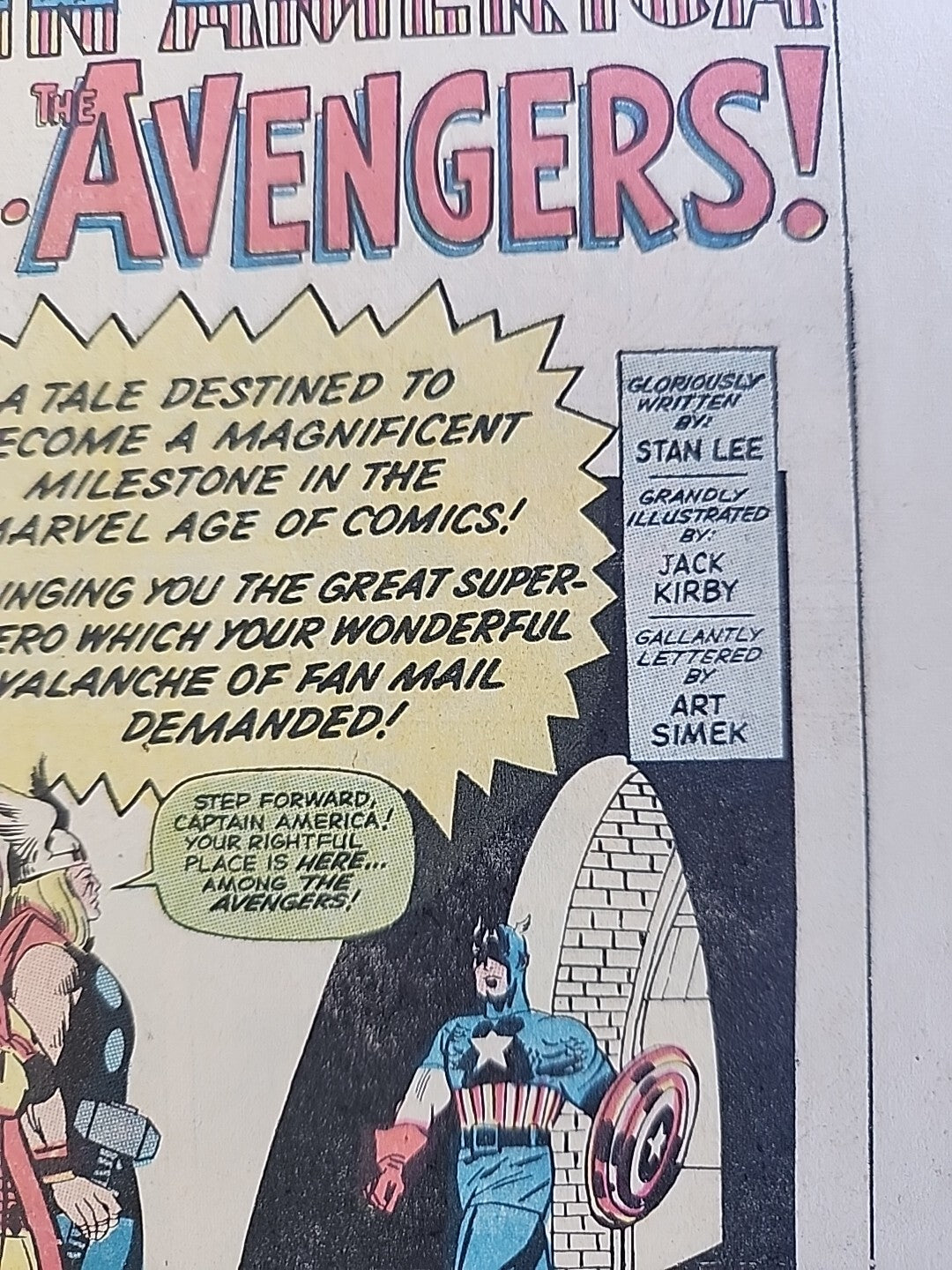 Marvel King-size Special THE AVENGERS No. 3 (1969) Captain America Joins FN