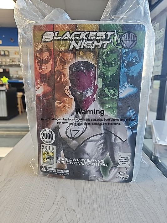 DC Direct Blackest Night White Lantern Sinestro 2010 SDCC Exclusive Brand New