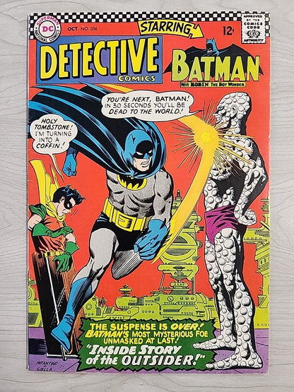 DETECTIVE COMICS 356 1966 DC COMICS 1st OUTSIDER FN/FN+ 6.0-6.5