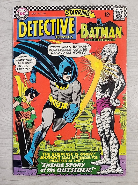 DETECTIVE COMICS 356 1966 DC COMICS 1st OUTSIDER FN/FN+ 6.0-6.5