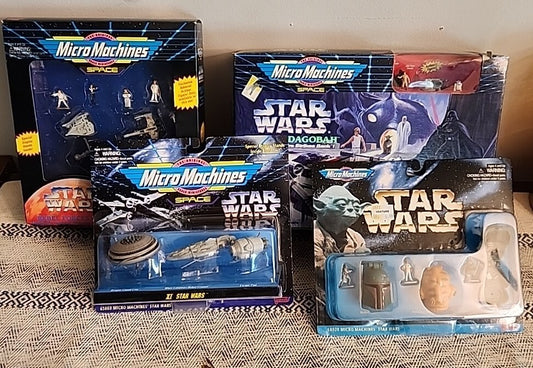 Vintage Galoob Micro Machines Star Wars Rebel Forces Dagobah And Much More