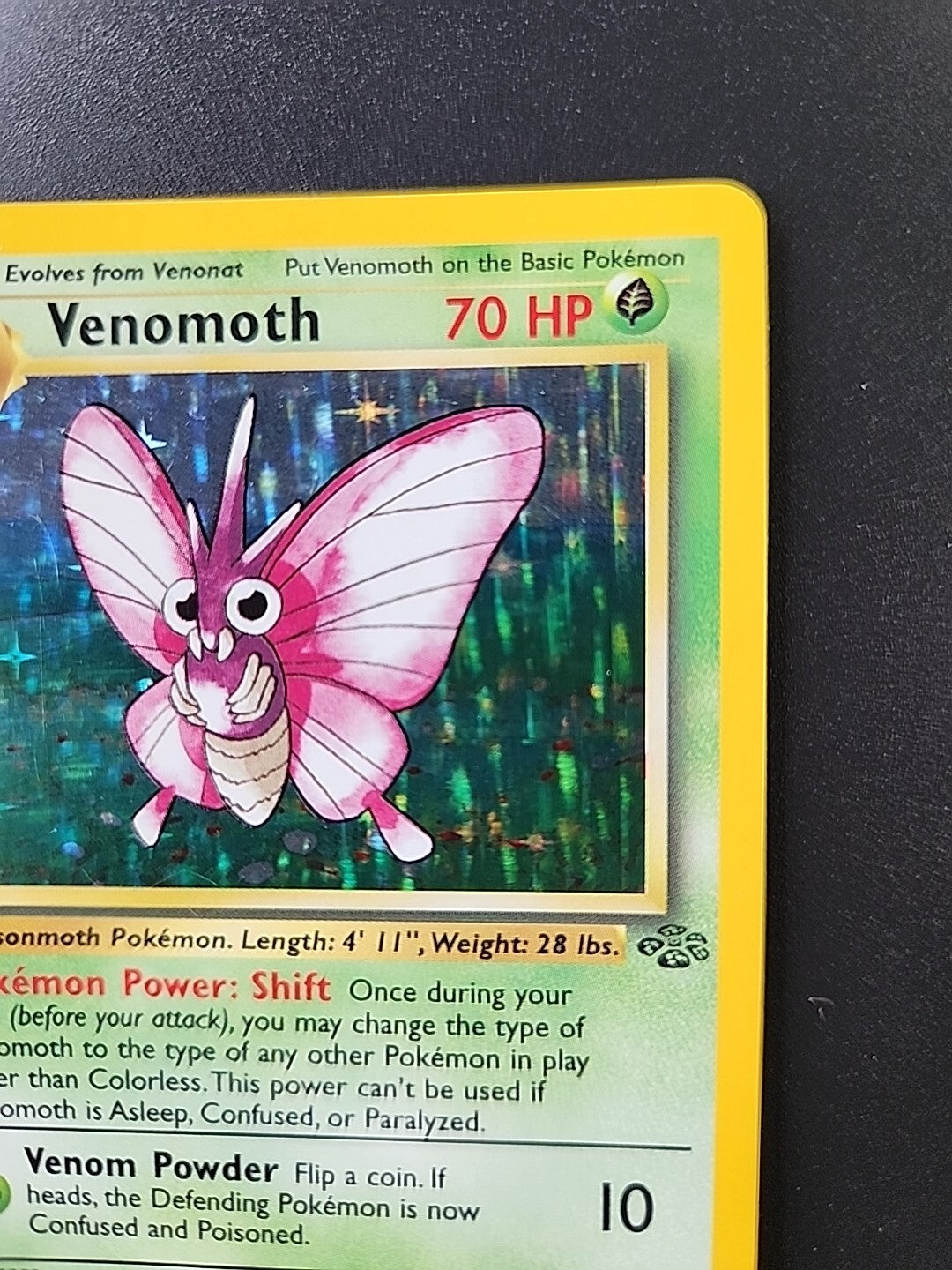 Pokemon VENOMOTH 1st Edition Jungle 13/64 Holo Rare WOTC