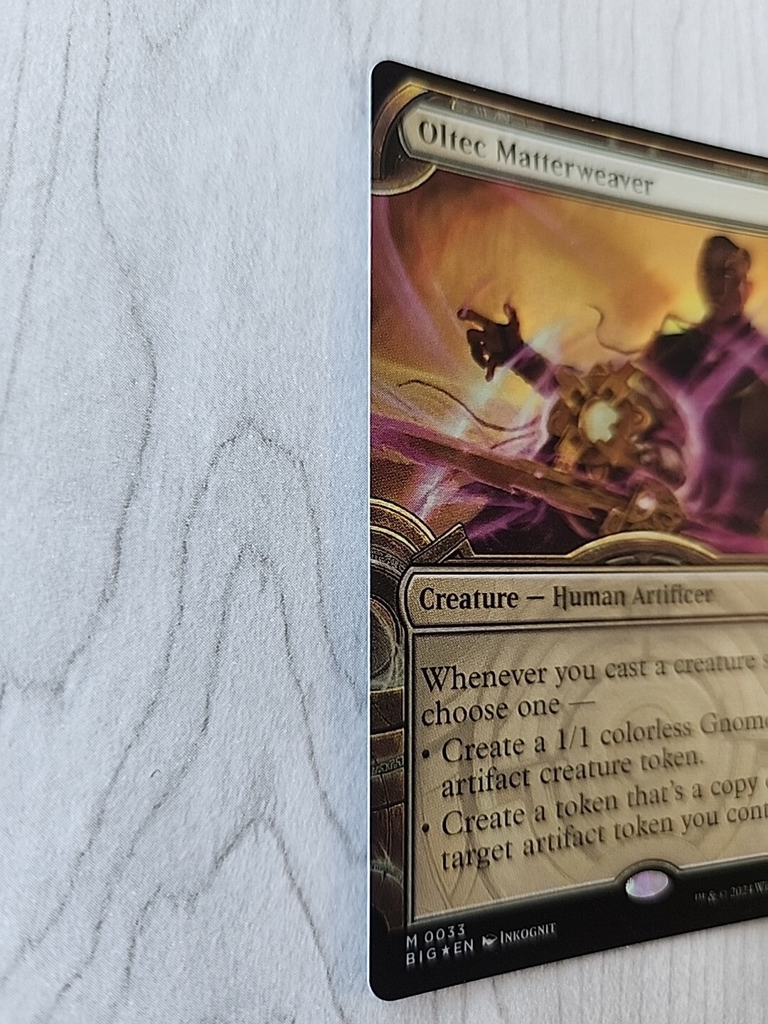 MTG Oltec Matterweaver Showcase Foil BIG 0033 LP/NM Mythic Magic The Gathering