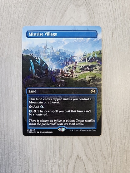 MTG Mistrise Village (Borderless) #397 Tarkir Dragonstorm Regular