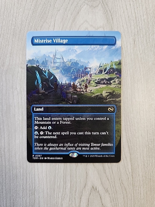 MTG Mistrise Village (Borderless) #397 Tarkir Dragonstorm Regular