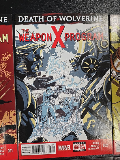 Death of Wolverine: The Weapon X Program #1-5 Complete Set + Logan Legacy #1 🔥 