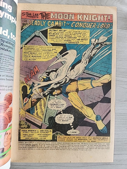 Marvel Spotlight 29 2nd Solo Moon Knight Jack Kirby Cover Marvel Comics 1976 VF