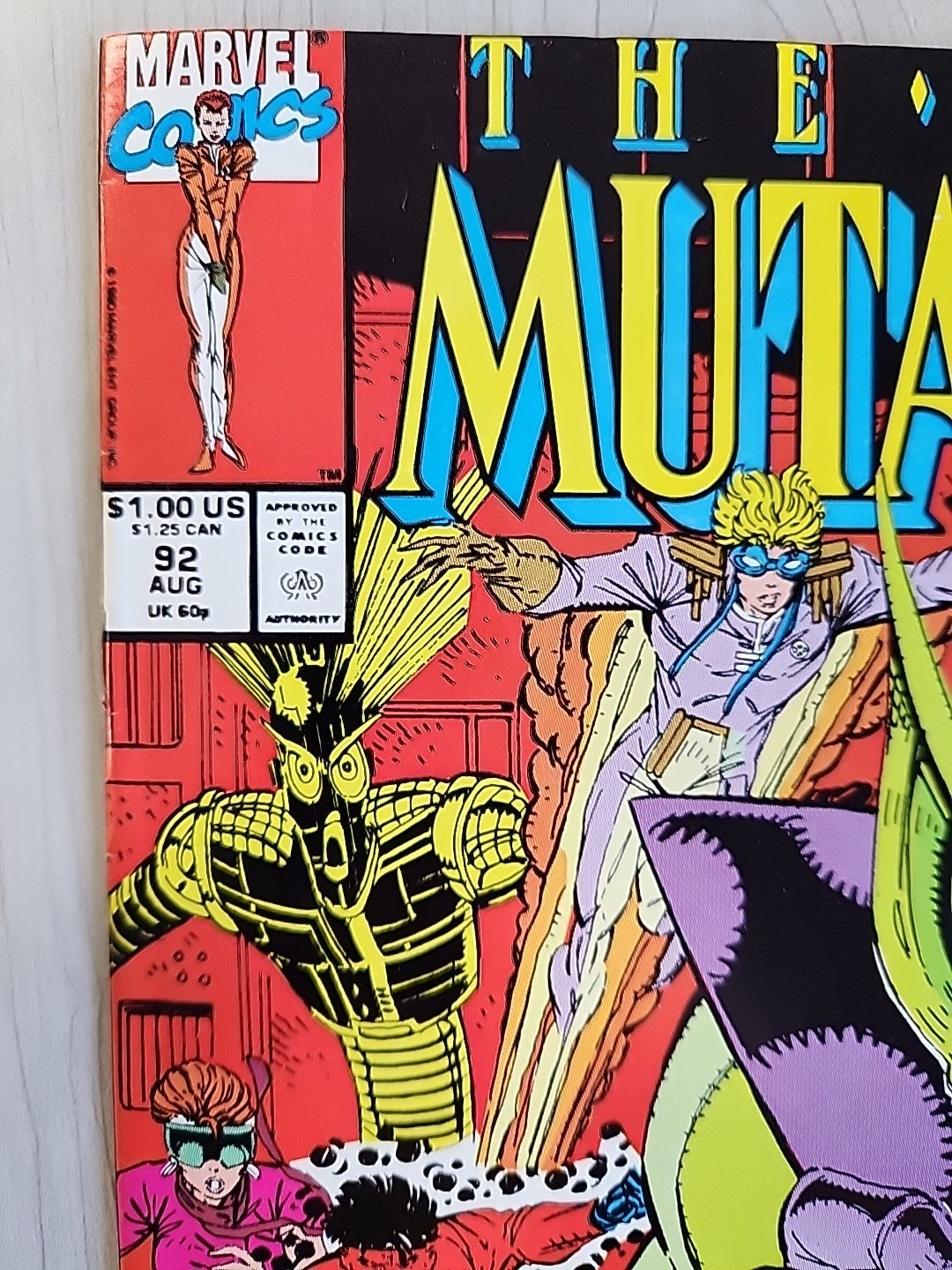 The New Mutants #92 Marvel Comics 1990 Rob Liefeld Cover VF