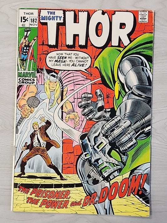The Mighty Thor #182 (1970) Dr. Doom Cover Marvel Comics Buscema FN/VF