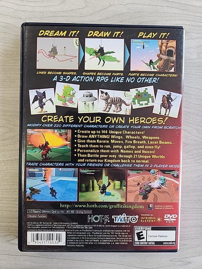 Graffiti Kingdom Sony PlayStation 2, PS2, 2005 CIB TESTED/WORKING W/Registration