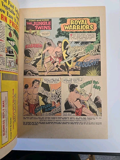 Tono & Kono The Jungle Twins #1 1972 Gold Key Comics- Key Issue Silver Age
