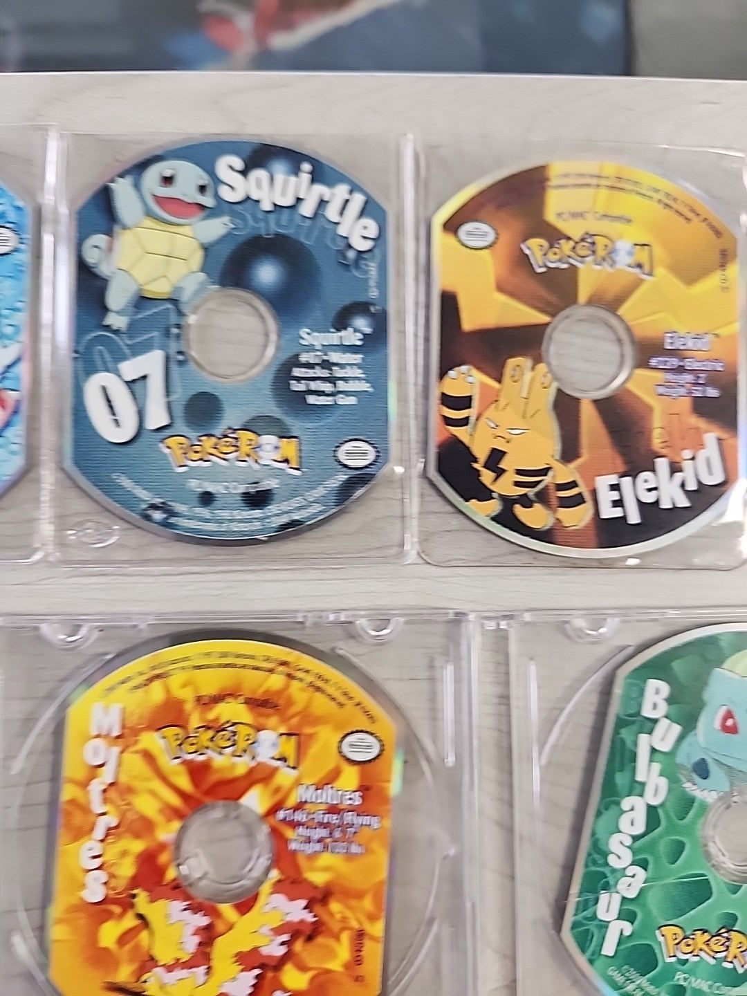 Pokemon PokeRom CD-ROM Lot Of 14 Bulbasaur Gengar Squirtle Lugia Hoothoot Ledyba