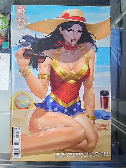 DC VS VAMPIRES ALL OUT WAR #2 EJIKURE WONDER WOMAN SWIMSUIT VARIANT COVER D 2023