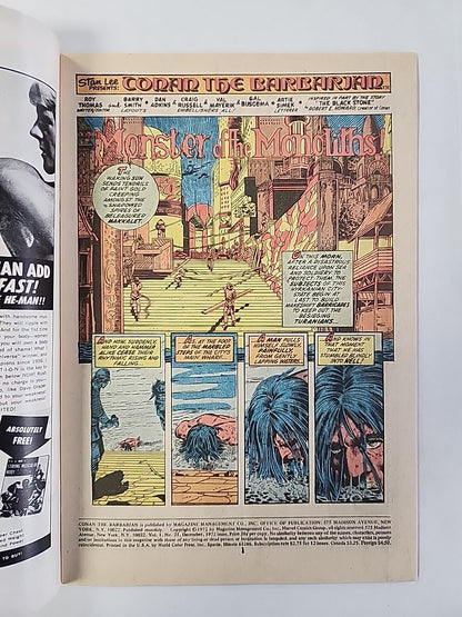 Conan the Barbarian #21 (Marvel, 1972) FN/VF Barry Windsor-Smith Cover