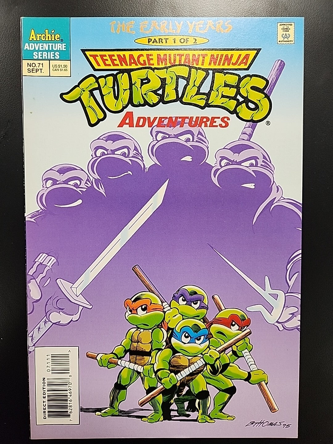 Teenage Mutant Ninja Turtles Adventures # 71 High Grade Canadian Price Variant 