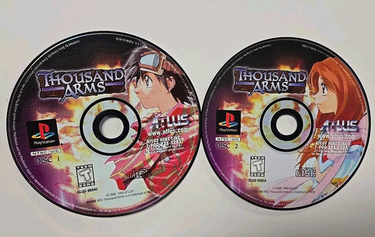 Thousand Arms - PS1 - Discs Only - Tested & Working 🔥 