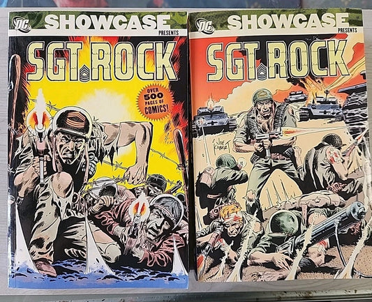 DC Showcase Presents Sgt. Rock Volume 1 & 2 DC Comics 2007 VF+ First Prints 
