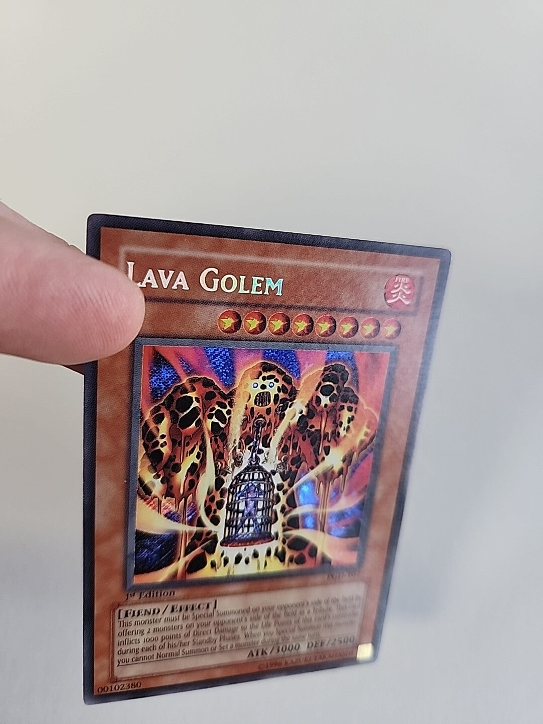 Yugioh! Lava Golem PGD-107 1st Edition Secret Rare NA English Vintage