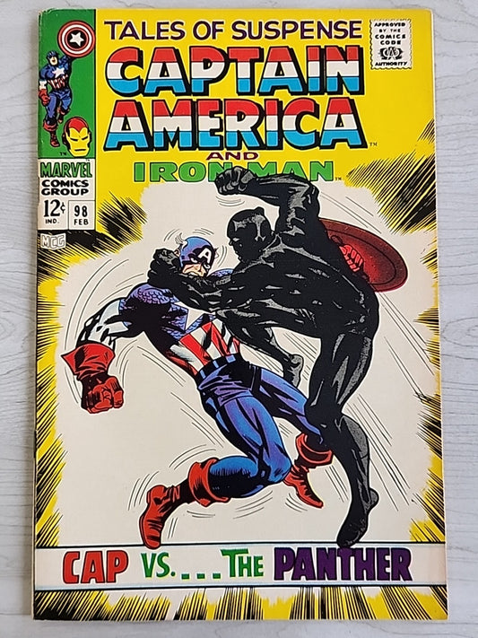 Tales Of Suspense #98 Iron Man Captain America 1968 High Grade