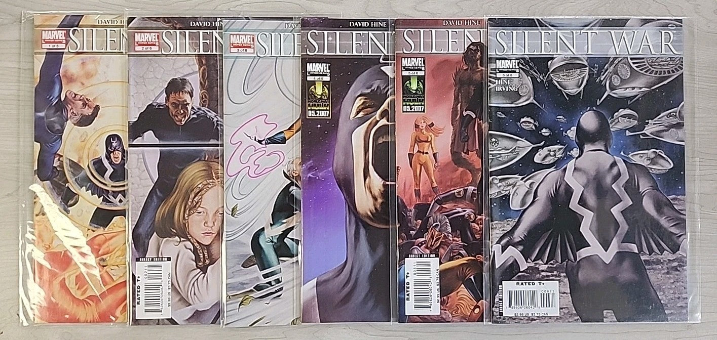 Silent War #1-6 Complete Set 1 2 3 4 5 6 Lot (2007 Marvel Comics) Black Bolt FF