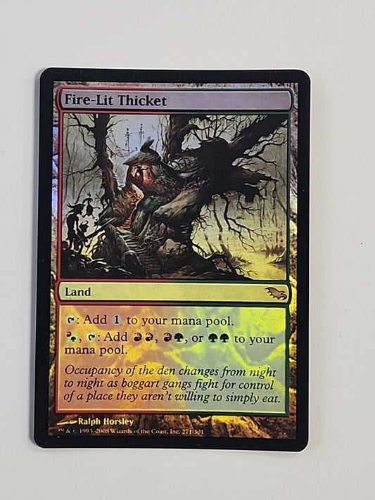 MTG Fire-Lit Thicket Shadowmoor Foil 271 English Magic the Gathering