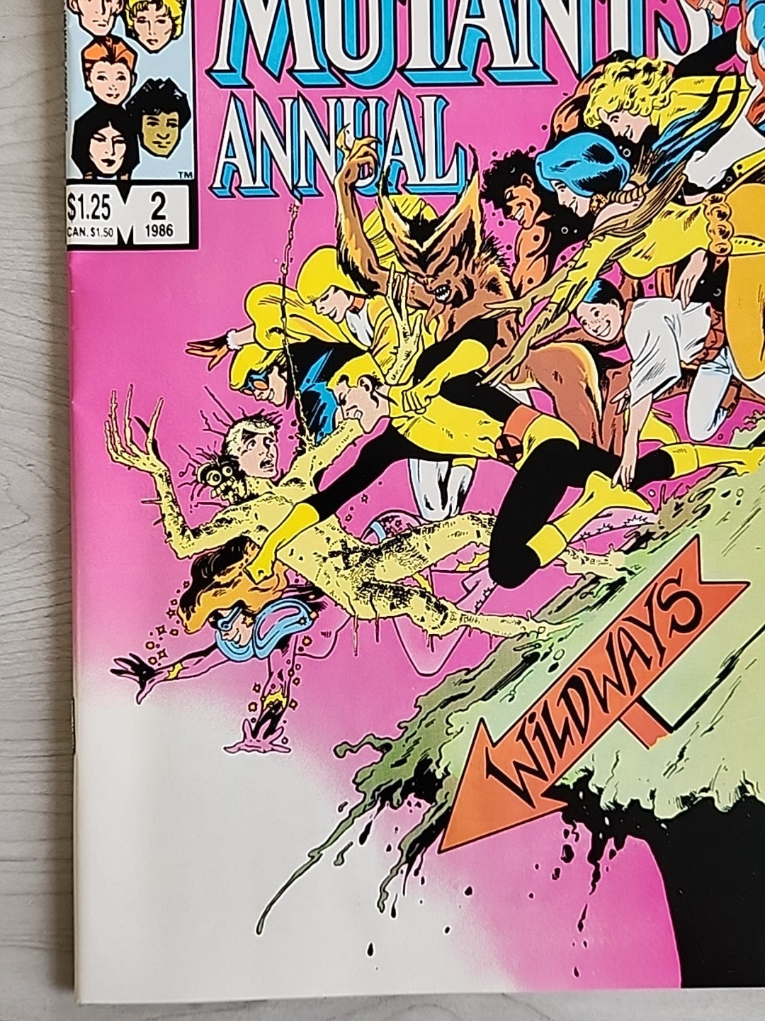 The New Mutants Annual #2 Marvel Comics 1986 1st App of Psylocke Key Issue VF/NM