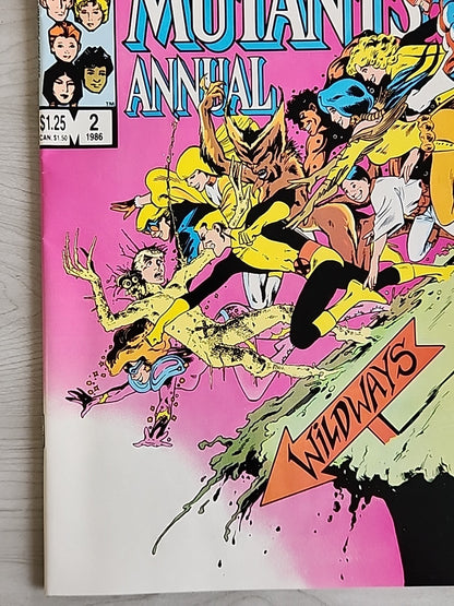 The New Mutants Annual #2 Marvel Comics 1986 1st App of Psylocke Key Issue VF/NM