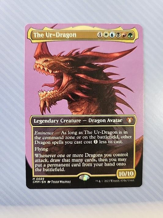 MTG The Ur-Dragon Borderless LP Commander Masters CMM Mythic 689 Regular